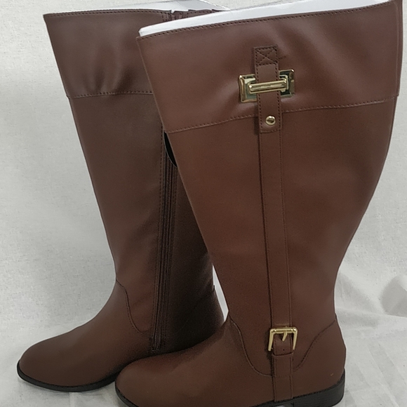 Karen Scott Womens Deliee Wide Calf Riding Boot - Picture 2 of 3